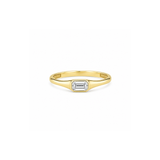 Emerald Diamond Signet Ring