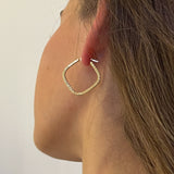 Textured Square Hoops