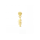 Fishbone Slide Charm