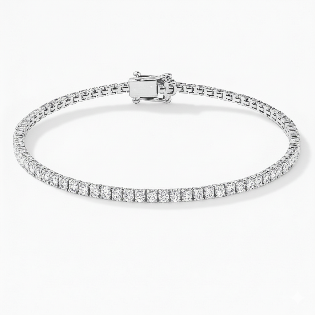 Diamond Tennis Bracelet 2.3mm - HRD Antwerp Certified