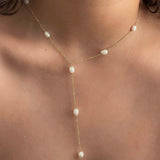 Pearl Lariat Necklace