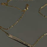 Engravable Bar Necklace