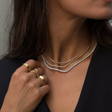 Diamond Tennis Necklace 2.5mm – HRD Certified