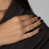 Dual Teardrop Diamond Ring