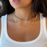 Zoisite Kiwi Margarita Necklace