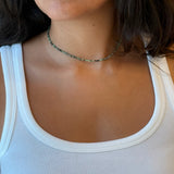 Zoisite Kiwi Margarita Necklace