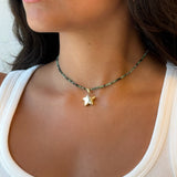 Zoisite Kiwi Margarita Necklace