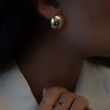 Bold Button Dôme Earrings