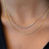 Tiny Cable Link Chain Necklace
