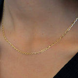 Tiny Cable Link Chain Necklace