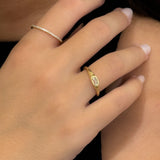 Emerald Diamond Signet Ring