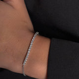 Diamond Half Tennis Bracelet 2.5mm - HRD Antwerp Certified