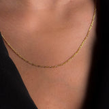 Tiny Figaro Chain Necklace