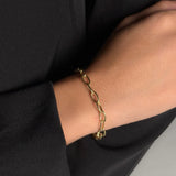 Oval Paperclip Chain Bracelet