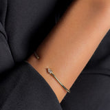Pear Diamond Open Bangle
