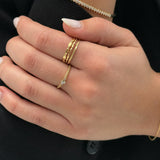 Diamond Cluster Dotted Ring