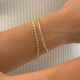 Marquise Diamond Bezel Half Tennis Bracelet