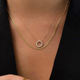 Thin Flat Curb Chain Necklace