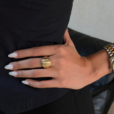 Chunky Ribbed Dôme Ring