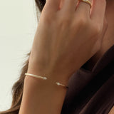 Marquise Diamond Open Bangle