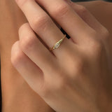 Marquise Diamond Signet Ring