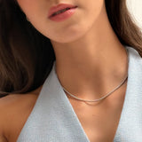 Classic Diamond Tennis Necklace 1.4mm – HRD Antwerp Certified