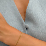 Thin Flat Curb Bracelet