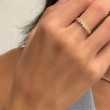 Pear Diamond Bezel Band