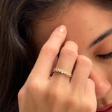 Pear Diamond Bezel Band