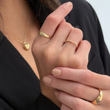 Thin Oval Signet Ring