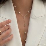Pearl Lariat Necklace