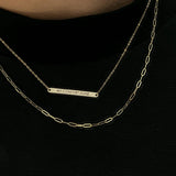 Engravable Bar Necklace