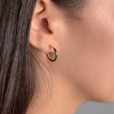 Thin Flat Hoops 18mm
