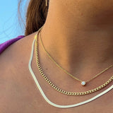 Diamond Bezel Necklace