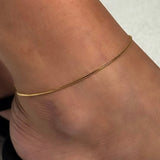 Round Snake Chain Anklet
