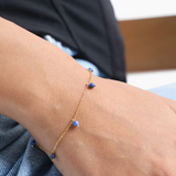 Lapis Lazuli Drop Bracelet