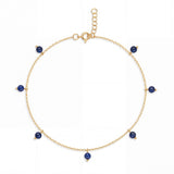Lapis Lazuli Drop Anklet