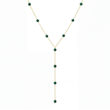 Malachite Lariat Necklace