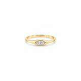 Marquise Diamond Signet Ring