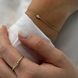 Solo Pear Diamond Bracelet