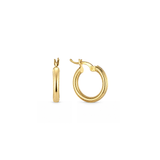 Petite Ribbed Tube Hoops
