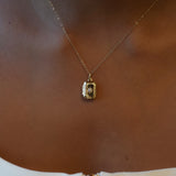 Rectangular Stardust Diamond Locket Pendant