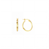 Thin Flat Hoops 18mm