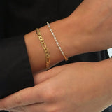 Twofold Diamond Bangle