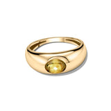 Bold Yellow Tourmaline Dôme Ring