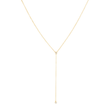 Double Diamond Lariat Necklace