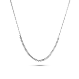 Diamond Half Tennis Necklace