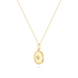 Oval Stardust Diamond Locket Pendant