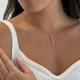 Marquise Diamond Bezel Drip Necklace