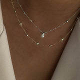 Pear Diamond Necklace